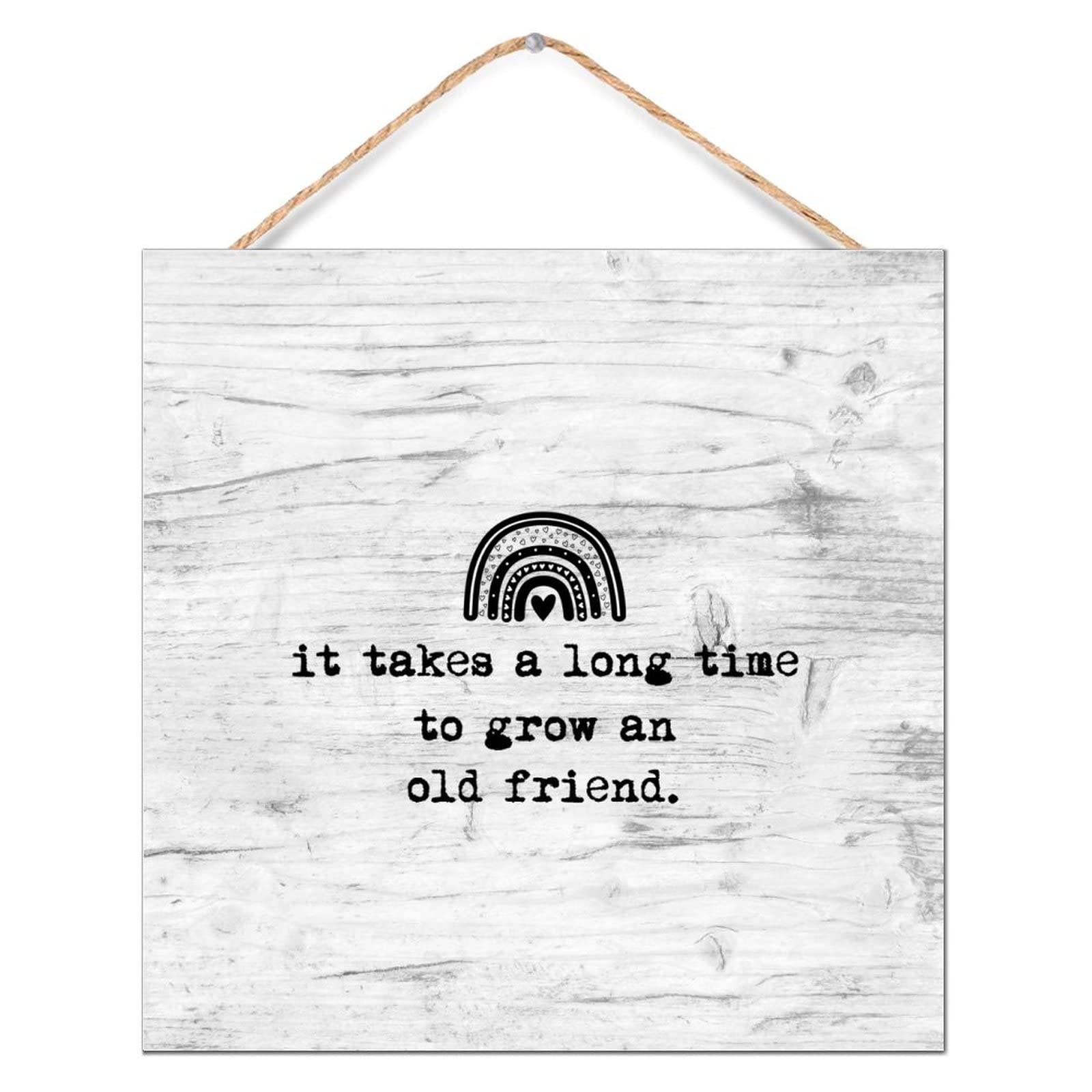 Plaque en bois souvenir amitié cadeau idéal pour intérieur et amis