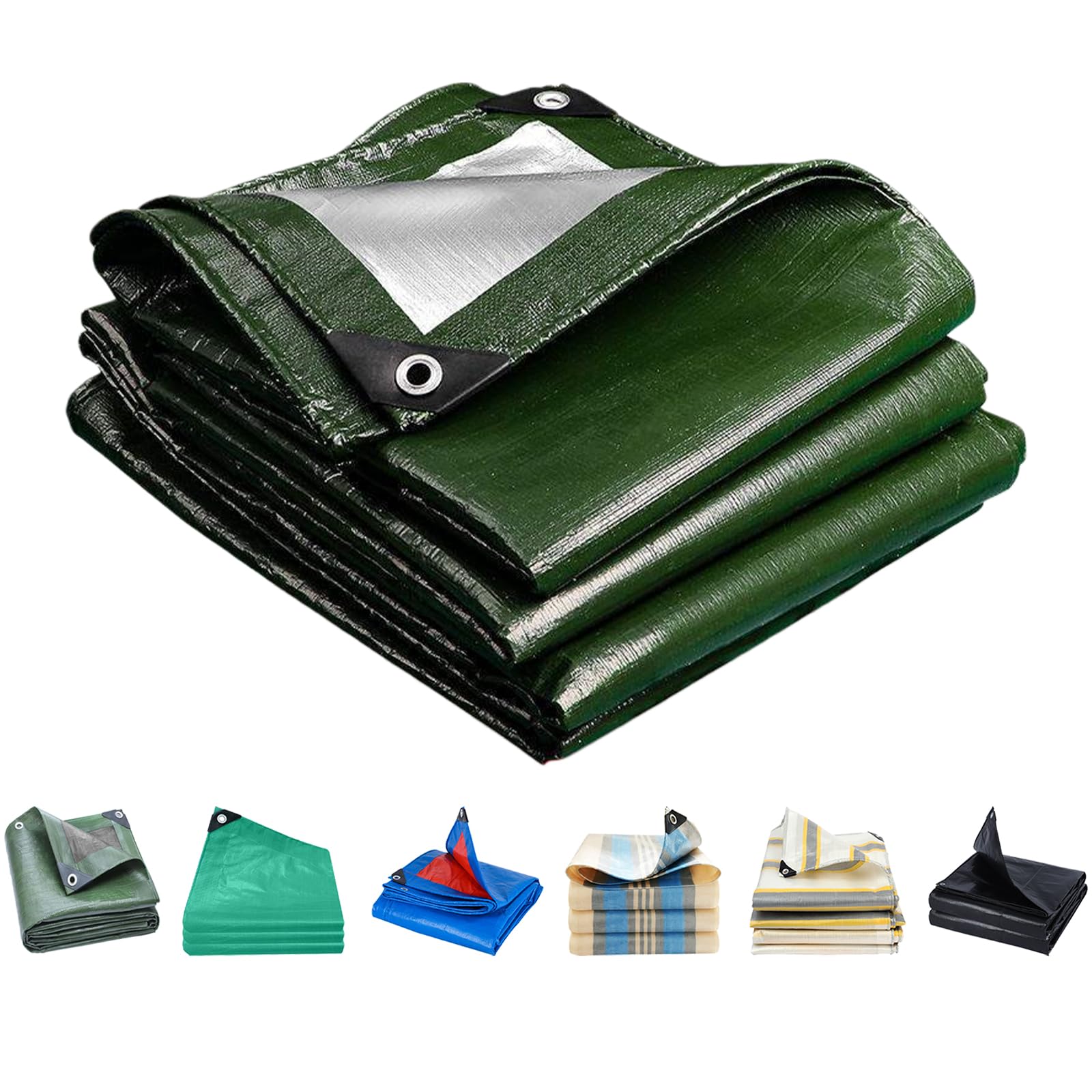 Bâche imperméable contre les intempéries, bâche lourde 160x180 cm indéchirable avec oeillets