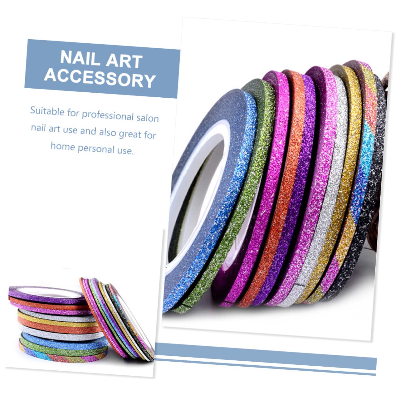 Healeved 120piezas Cinta De Nail Art Tiras Decorativas Para Uñas Stickers De Diseño De Manicura Suministros Para Decoración De Uñas