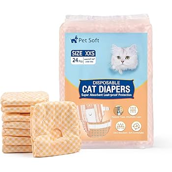 Amazon | 猫オムツ 女の子用サニタリーパンツ 24枚入り 高吸収性