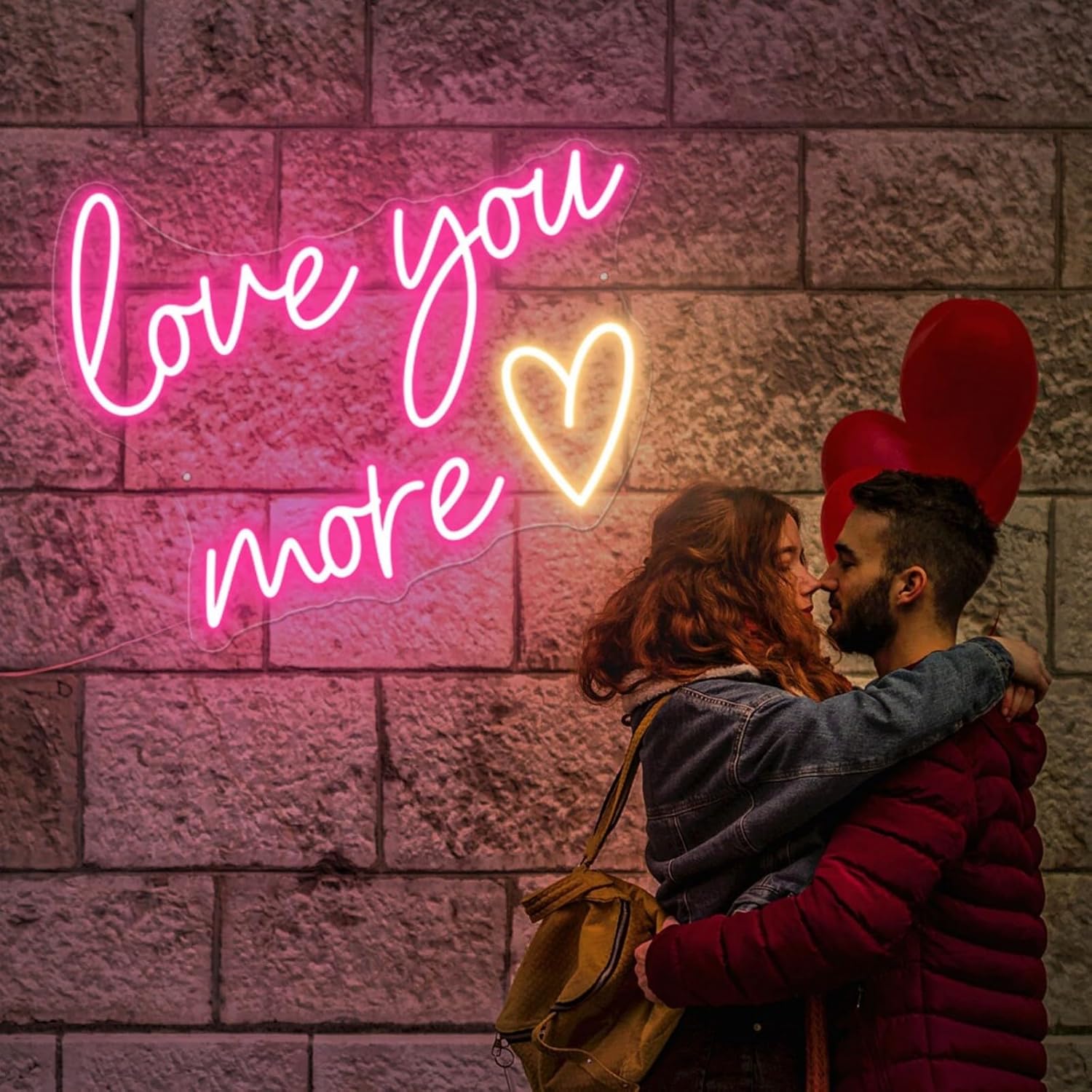 Love you more Neon Sign Wedding Neon Sign Engagement Party Wall Decor LED Wall Art Bedroom Home Decor Lovers Couples Gift Bedroom Valentine's Day Gift