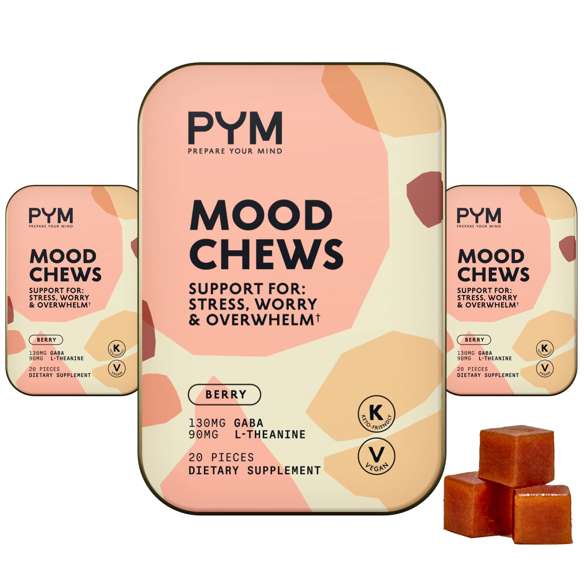 PYM Berry Mood Chews (20 Count) | Stress & Mood Support Supplement — Amazon image 11