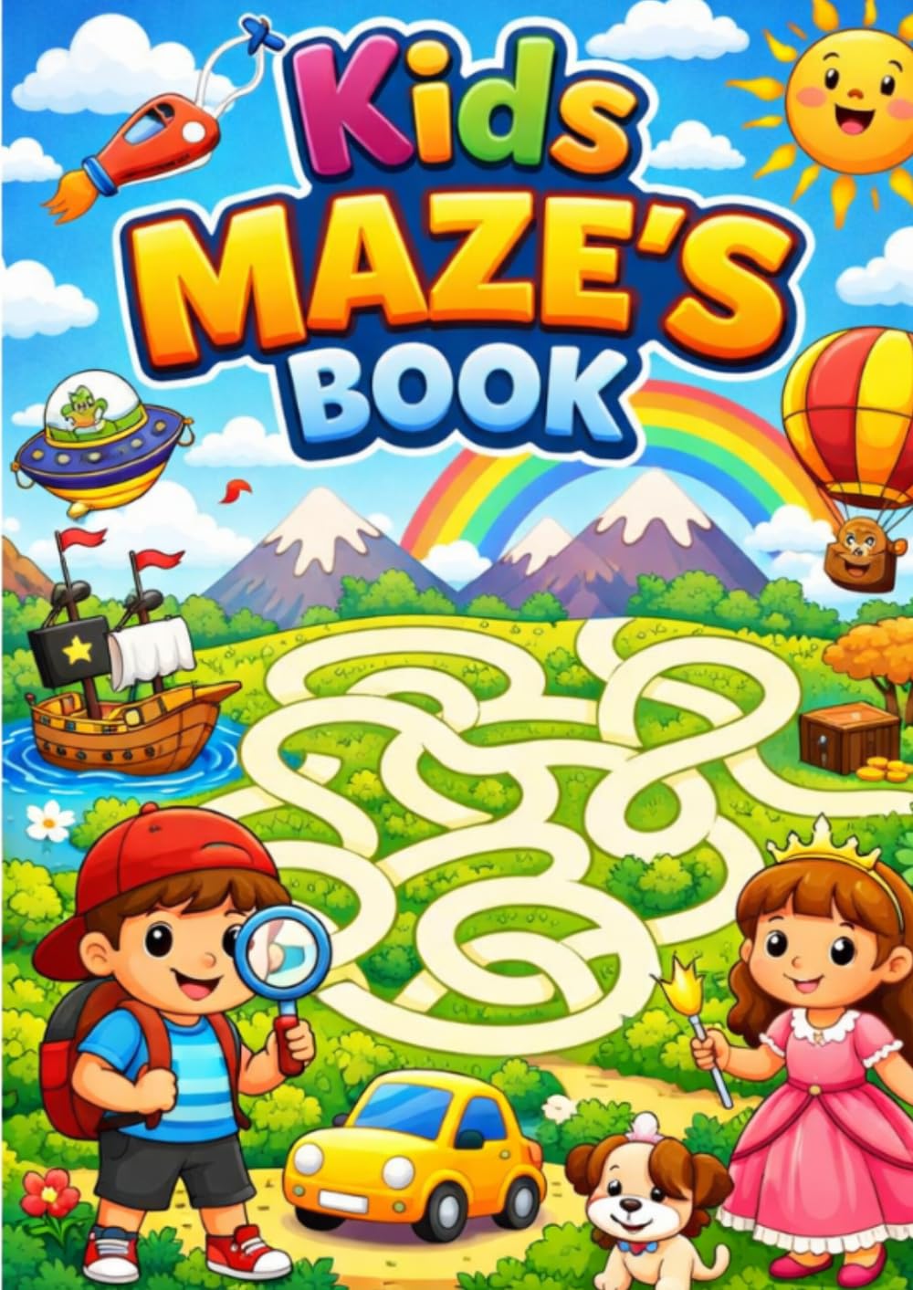 Kids Maze Puzzle Book