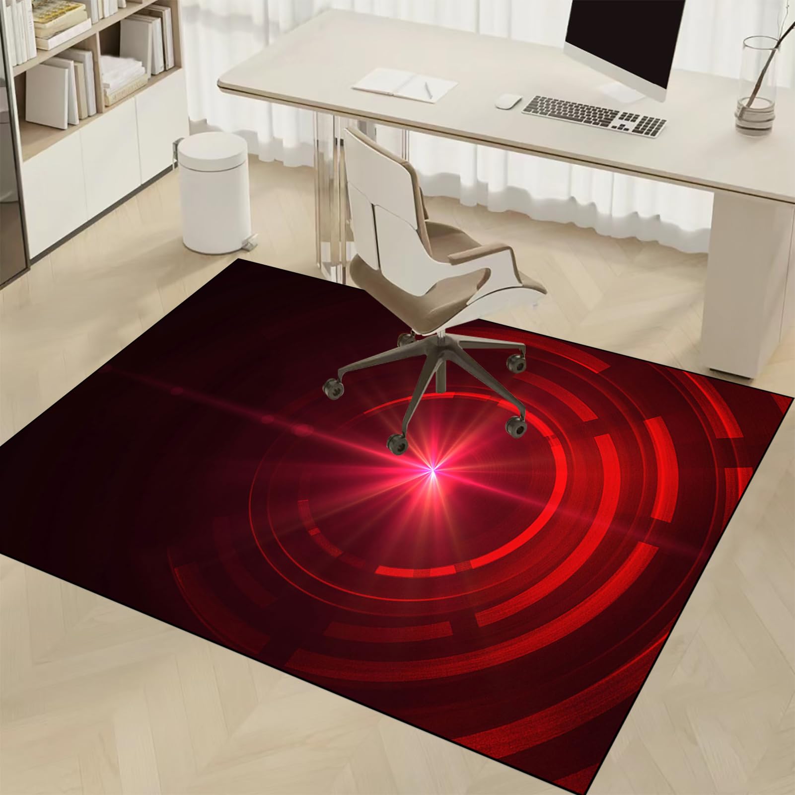 Dywan Krzesło Gamingowe, Ochraniacz Podłogi Wózki Inwalidzkie Biuro, Mata Ochronna Na Podłogi, Antypoślizgowa Mata Do Komputera Gry Na Podłogę 160 x 220 cm