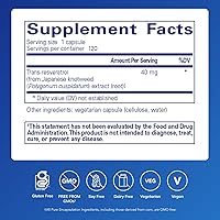 Vista 2 de Pure Encapsulations Resveratrol - Cardiovascular, Cellular Health & Memory Support* - 40 mg Trans-Resveratrol - Antioxidants Supplement - Gluten