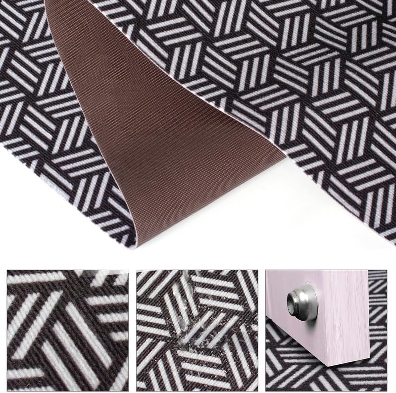 Petgrow Heavy Duty Hallway Runner Rug 2FTX8FT,Custom Size Backed Non-Slip Area Rugs Runner,Outdoor Indoor Carpet Door Mat for Floor Entryway,Kitchen Laundry Balcony Garage,Grey