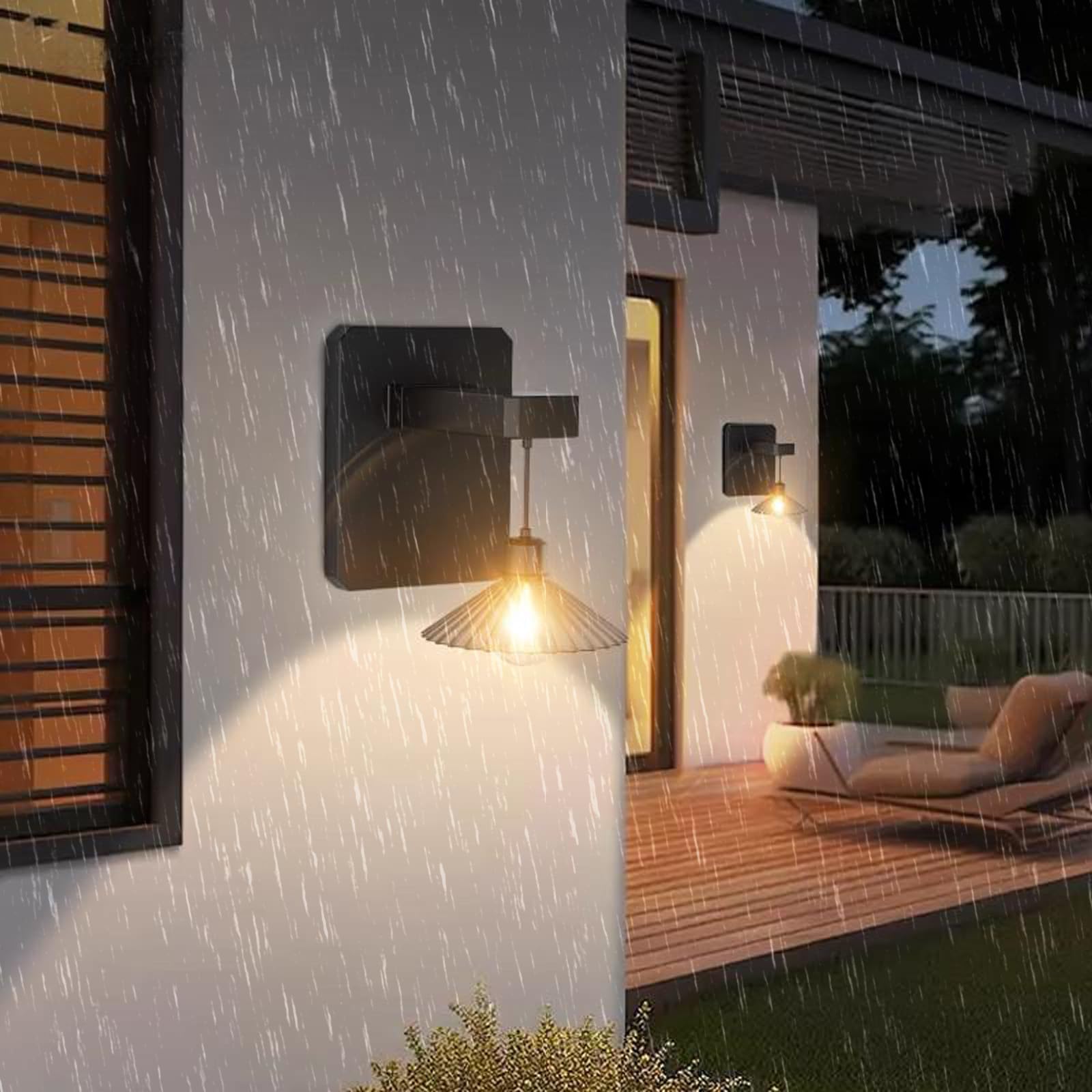 Applique murale solaire LED pour baliser une allée sombre avec un éclairage étanche IP65