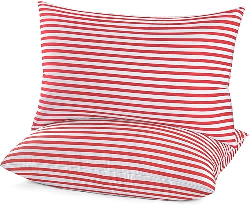 Miniatura 6 de EIUE Almohadas de cama para dormir, paquete de 2 almohadas tamaño Queen, almohadas para dormir de lado y de espalda, almohadas rellenas de