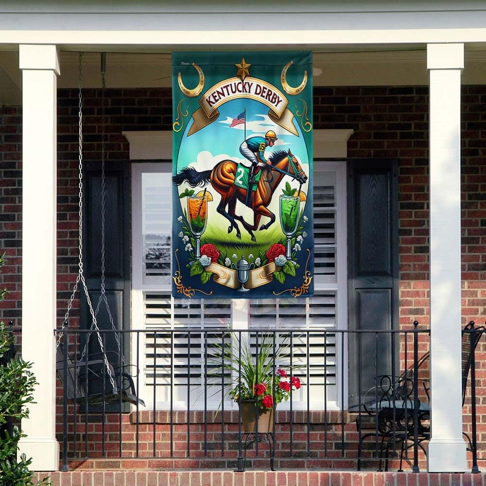 American Flag-Kentucky Flag TQN2452F, Garden Flag (11.5" x 17.5")-USA Flags Premium Polyester-Decorative Indoor Outdoor Flag