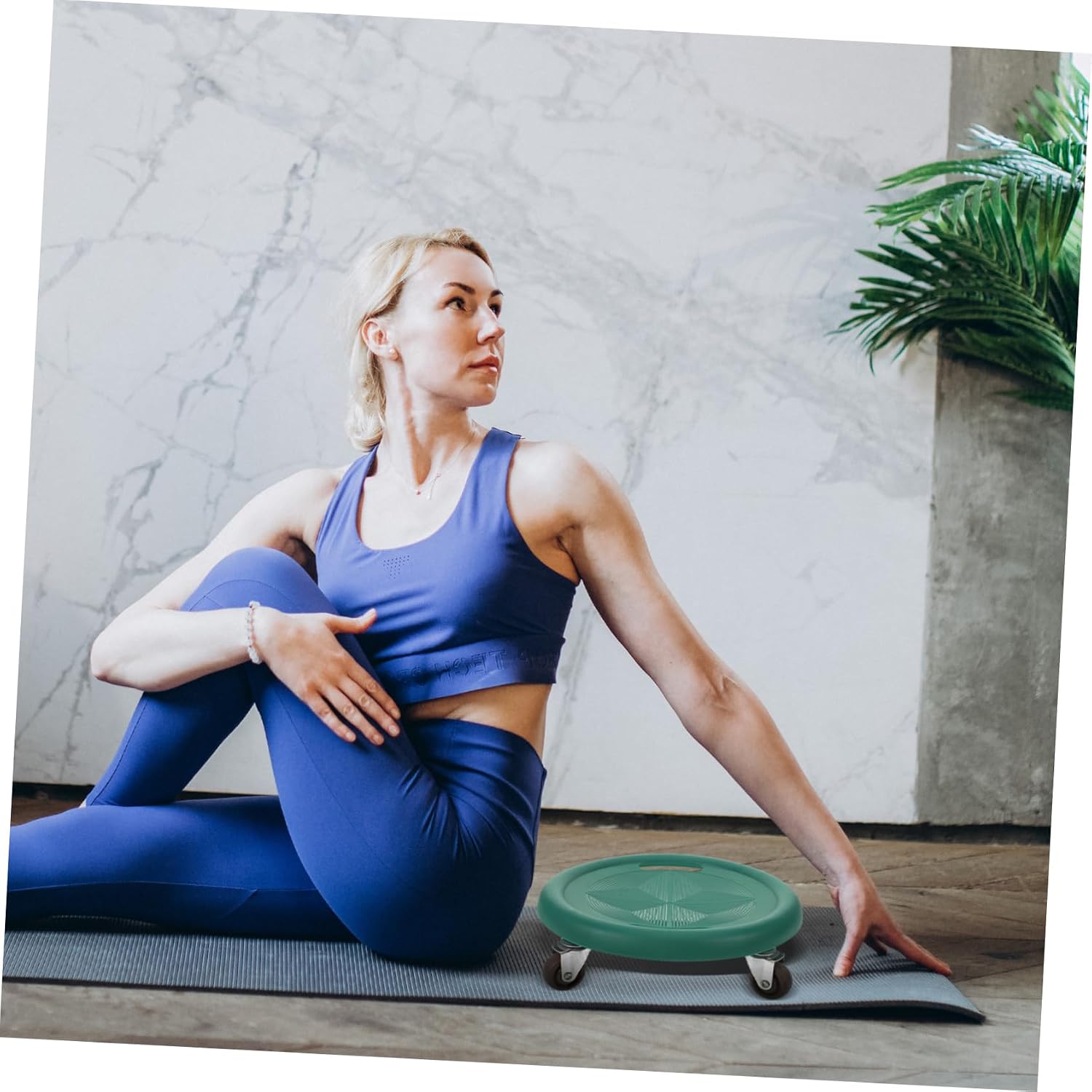 POPETPOP 1set Abdominal Fitness Discs Silent Sliding Core Trainer for Women Multi-functional Abdominal Board for Strengthening Core Muscles Pu Material