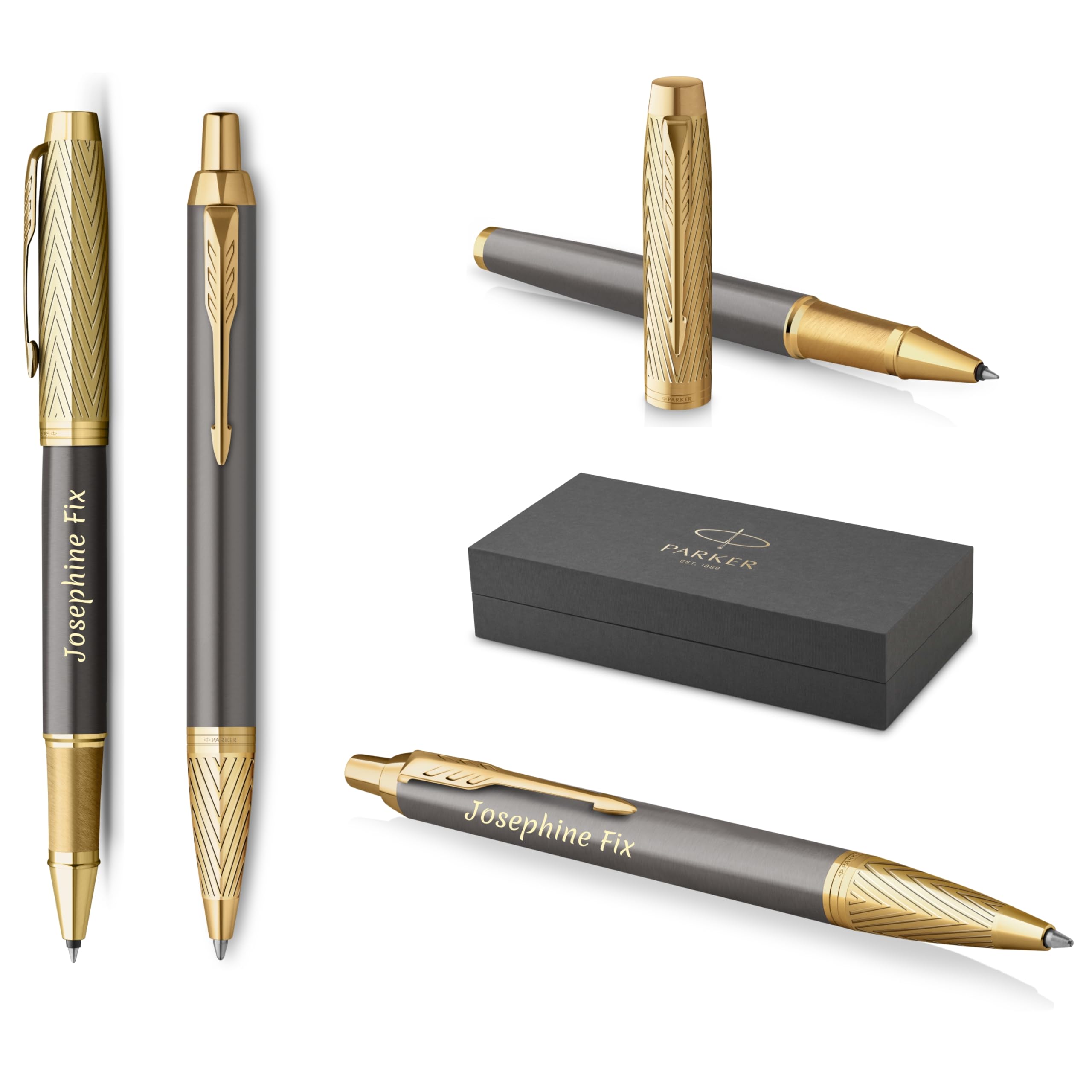 PARKER IM Pioneers GT Limited Edition - Penna a sfera e penna roller con incisione | penna premium | confezione regalo | regalo personalizzato | compleanno