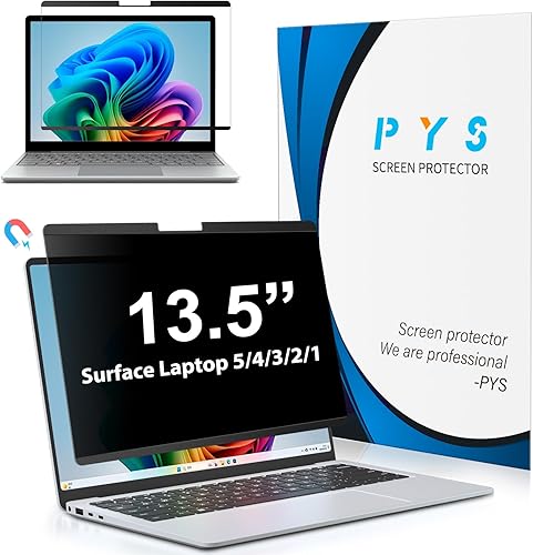 Vista 10 de PYS Pantalla magnética de privacidad para Microsoft Surface Pro 7 Plus, Pro 7, Pro 6, Pro 5, Pro 4, Pro 3 – Protector de pantalla de privacidad