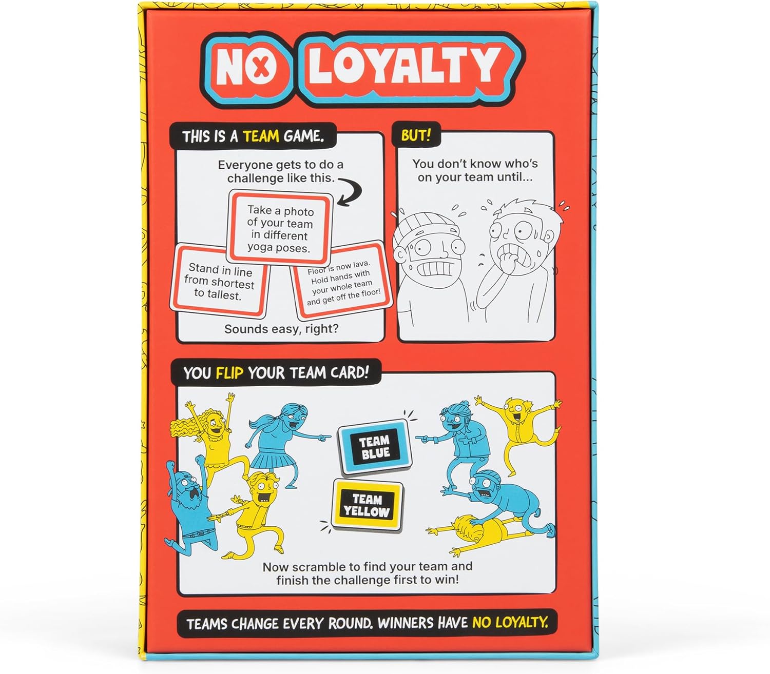Exploding Kittens No Loyalty – Win Challenges, Switch Teams, Repeat – Chaotic Party Game for Large Groups, and Holidays – 4–20 Players Ages 7+ - Image 2