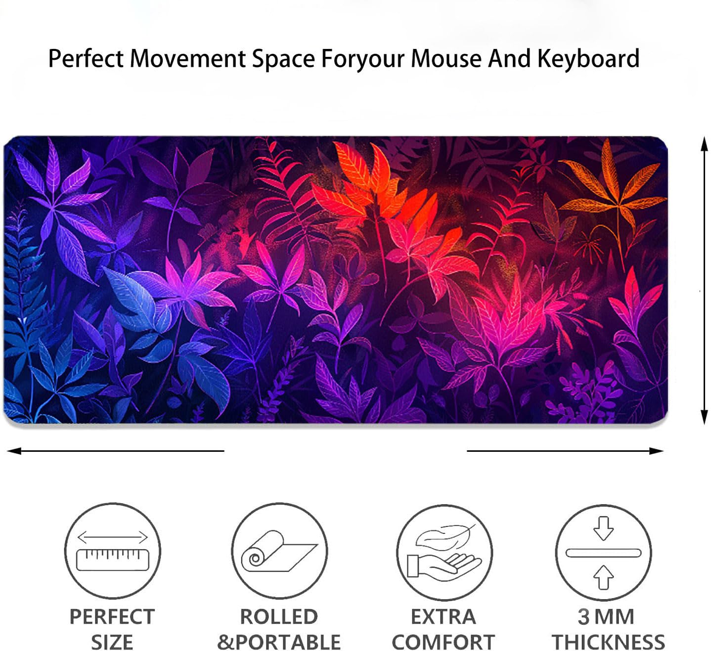 Podkładka pod mysz, podparcie nadgarstka, podkładka pod mysz z antypoślizgową gumową podstawą, ergonomiczna podkładka pod mysz do komputera, laptopa, do użytku biurowego, kompatybilna z myszami