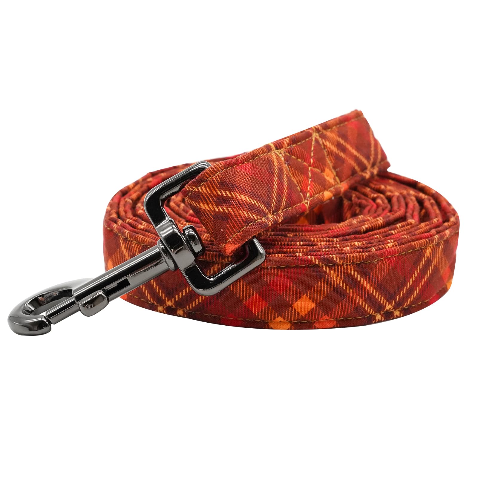 Bobo Rainbow Dog Leash, Fall Durable Pet Leashes Soft Halloween Plaid Pet Leash with Cotton Handle for Small Medium Large Dogs