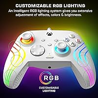 Vista 3 de Turtle Beach Afterglow Wave Wired RGB Gaming Controller - Licensed for Xbox Series X S, Xbox One & Windows PCs - Mappable Buttons, Hall-Effect Hair