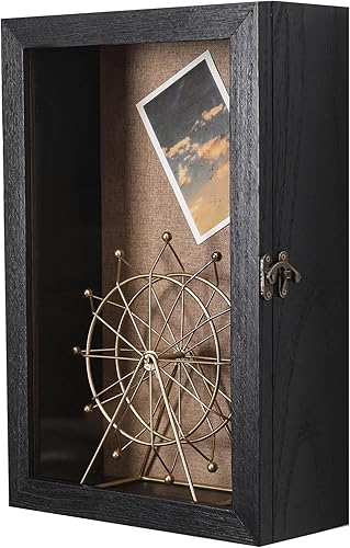 Caja de sombra extra profunda de 11 x 17 pulgadas, profundidad exterior, cajas de sombra de 5 pulgadas, vitrinas para ramo de flores, fotos de boda,