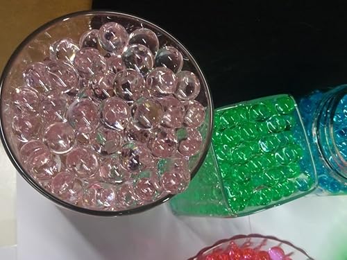 Miniatura 3 de Limonada rosa, cuentas de agua, relleno de jarrón que absorbe y expande el agua, almacena y libera para reducir el riego para plantas y flores de