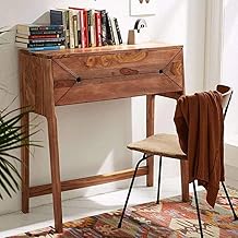 Sheesham Wood Writing | Study | Office | Work Station for Home and Office Furniture| Console Table and Study Desk (Honey Finish)