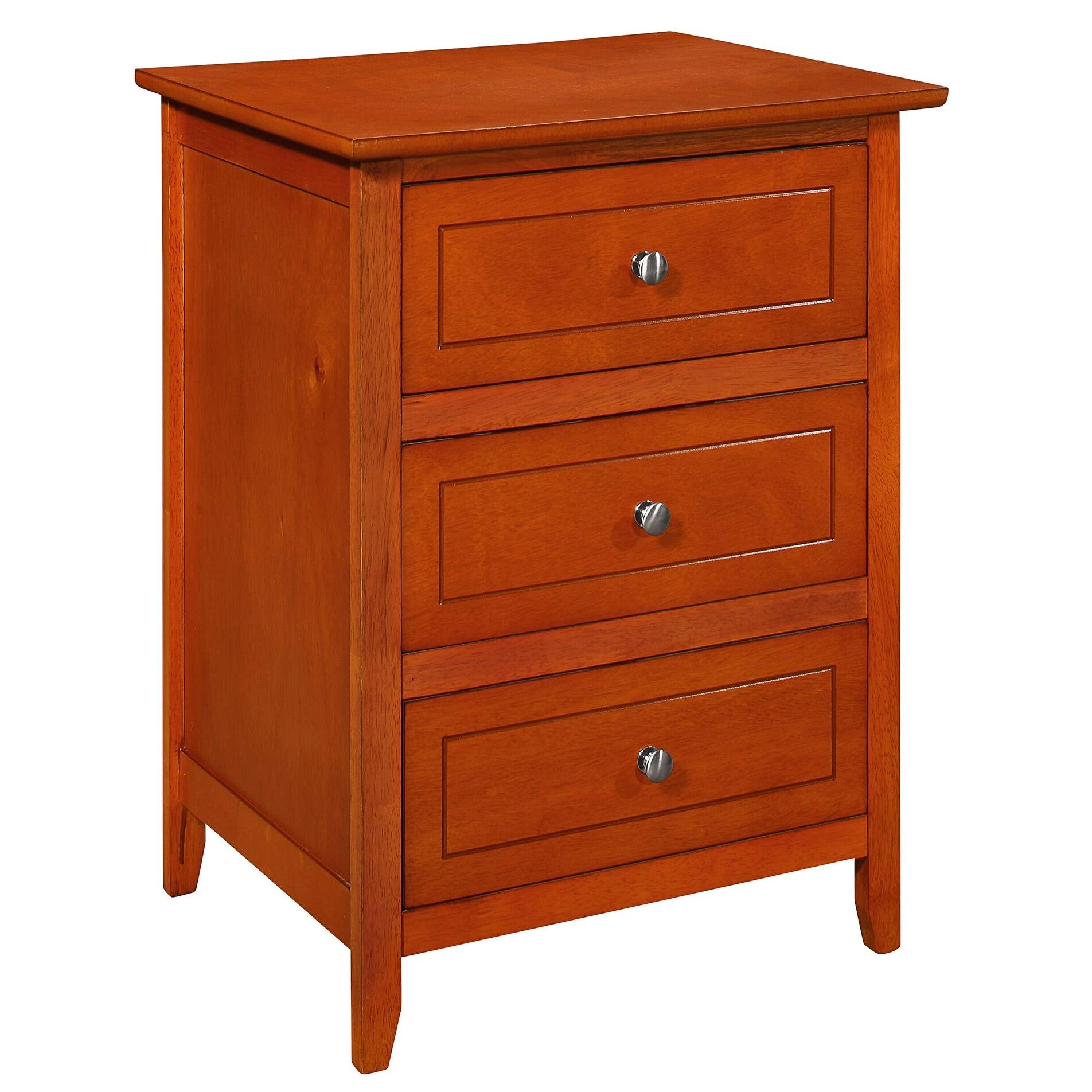 Glory FurnitureDaniel 3 Drawer Nightstand in Oak