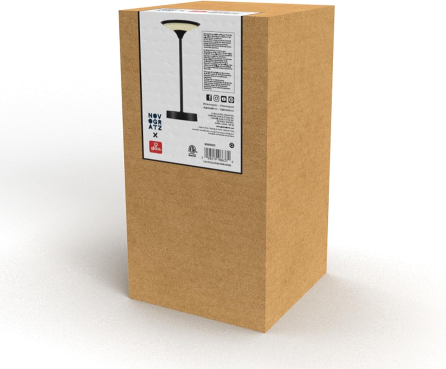 Matte Black Outdoor LED Table Lamp with Touch Switch