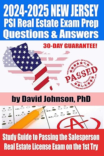 2024-2025 NEW JERSEY PSI Real Estate License Exam Prep Questions &amp; Answers: Study Guide to Passing the Salesperson Real Estate License Exam on the 1st Try