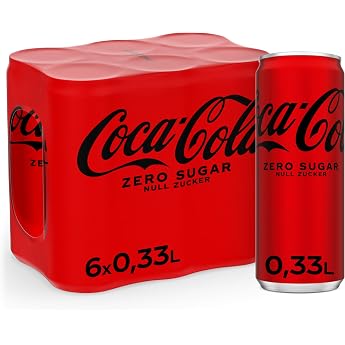 Coca-Cola Zero Sugar - Caffeinated Soft Drink with Original Coca-Cola Flavor - Zero Sugar and No Calories - in Stylish Tins