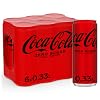 Coca-Cola Zero Sugar - Caffeinated Soft Drink with Original Coca-Cola Flavor - Zero Sugar and No Calories - in Stylish Tins (6 x 330 ml)