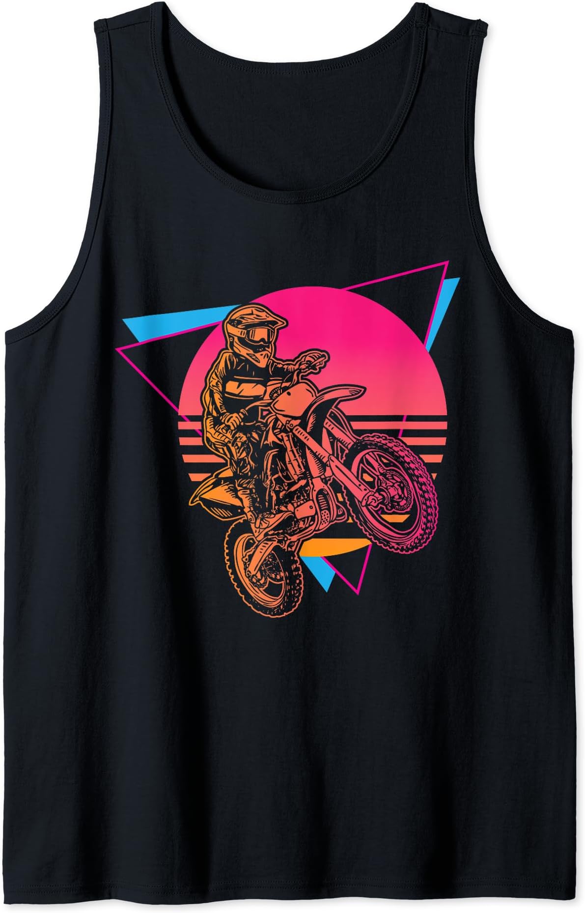 Retro Motocross Rider Vintage Dirt Bike MX Racer Off-Road Tank Top