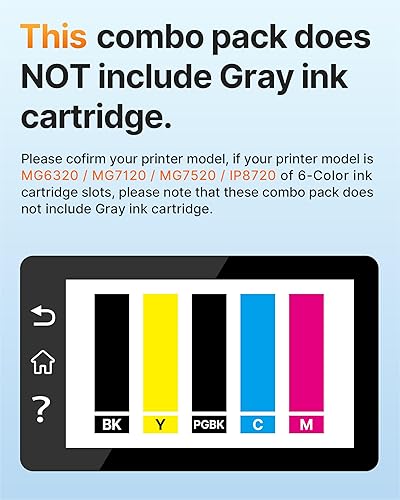 Miniatura 7 de E-Z Ink (TM) Cartucho de tinta compatible de repuesto para PGI-250XL CLI-251XL