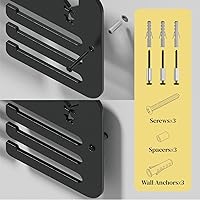 Vista 5 de NOAHAMMER Soporte de exhibición de medallas para premios o cintas, exhibición personalizada de medallas de carrera, soporte de medallas para correr