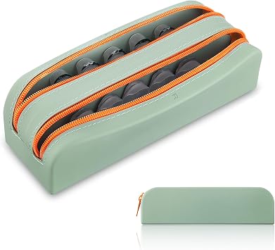 AITIME Portable Daily Contact Lens Organizer,Disposable Contact Lens Dispenser,Travel Color Contact Lens Storage Case Kit with Labeled R & LGery