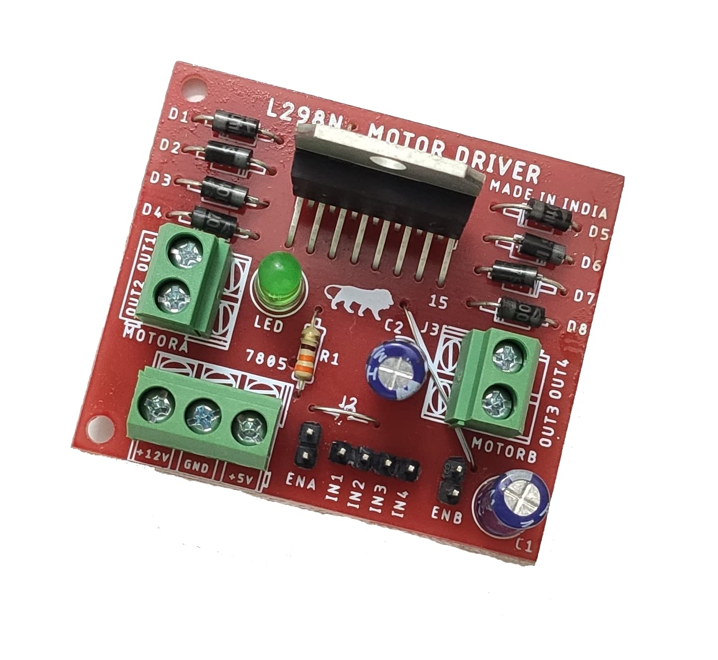 L298N DC Motor Driver Module for Arduino, Raspberry Pi, STM, AVR, PIC-image-6