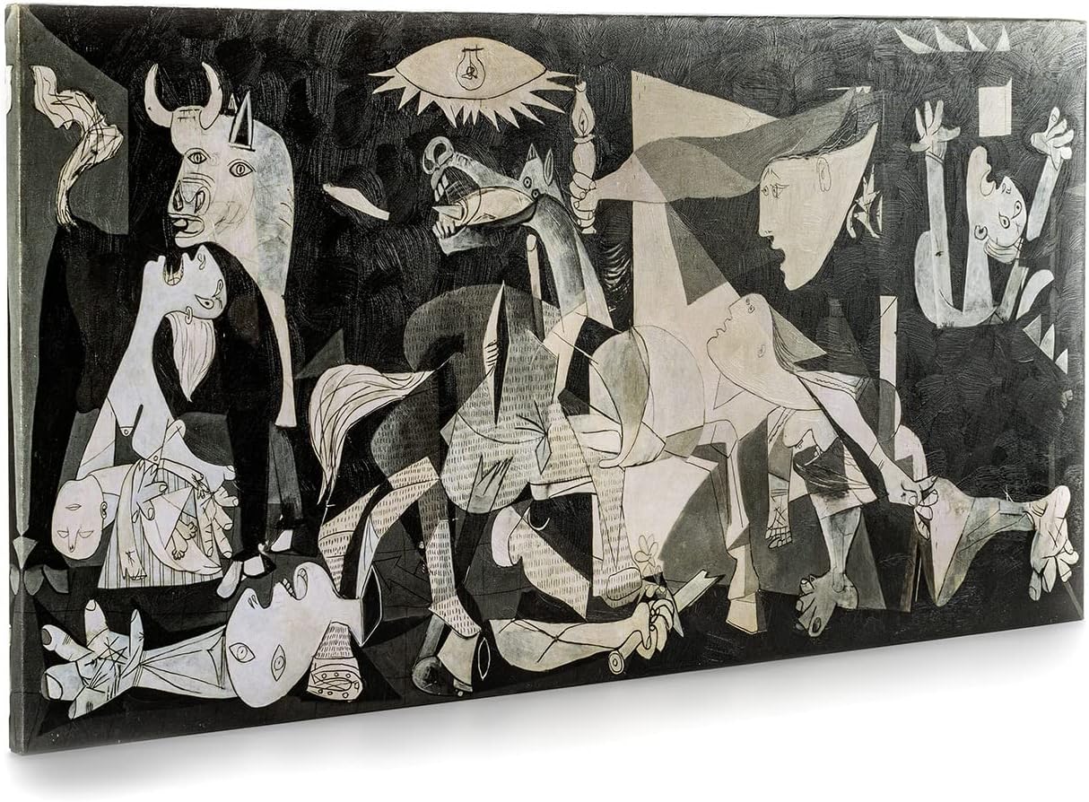 ShopArt Tableau effet coups de pinceau à relief Picasso Guernica
