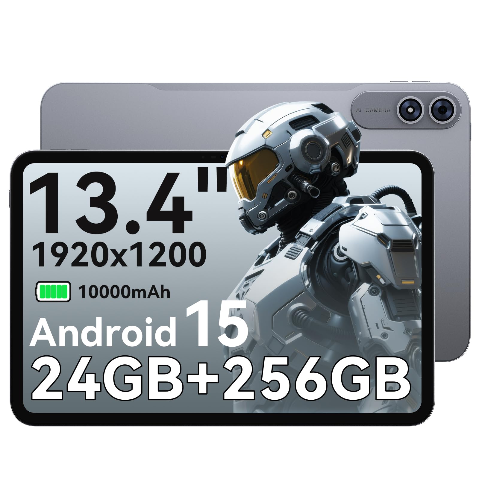 Amazon.com : 13 Inch Large Tablet, Android 15 Tablet 24GB+256GB+