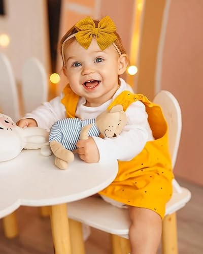 Miniatura 4 de jollybows 20 piezas Lazos para el Cabello para Bebés Niñas Diadema Banda de Cabello de Nylon Elástica Accesorios para el Cabello para Niños Bebés y