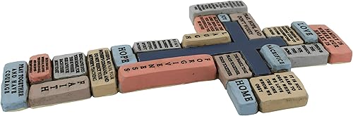 Miniatura 2 de Cruz de pared de resina inspiradora | Palabras alentadoras y reconfortantes sobre las familias | Familia es donde está nuestro corazón | Gran regalo