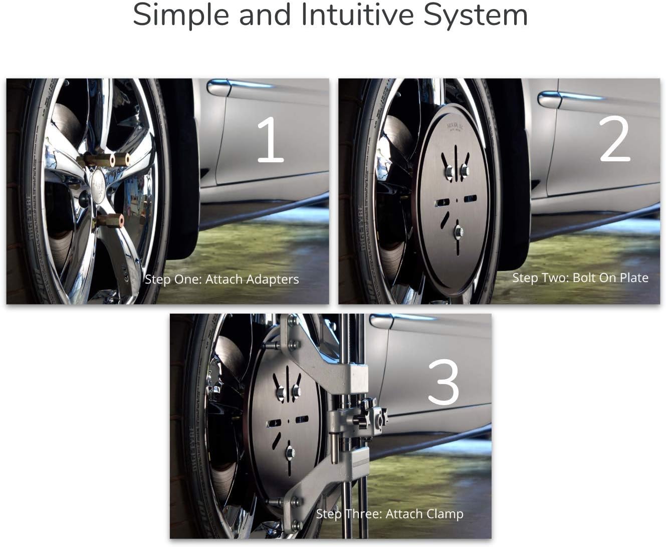 Tru Align Automotive Wheel Alignment Adapter Kit (Deluxe) Anti-Scratch Tool for Rims – Perfect DIY Alignments for Standard and Oversized Wheels (Complete Kit Included)