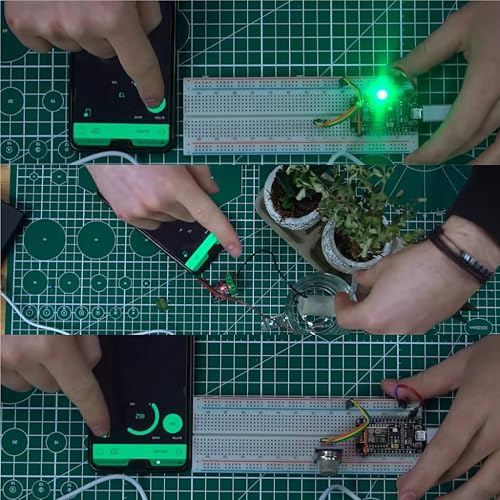 Miniatura 6 de Robotistan Nodemcu ESP8266 IoT Starter Kit - Proyectos electrónicos inteligentes de IoT - Gadgets automatizados para el hogar - Nodemcu Kit IoT WiFi