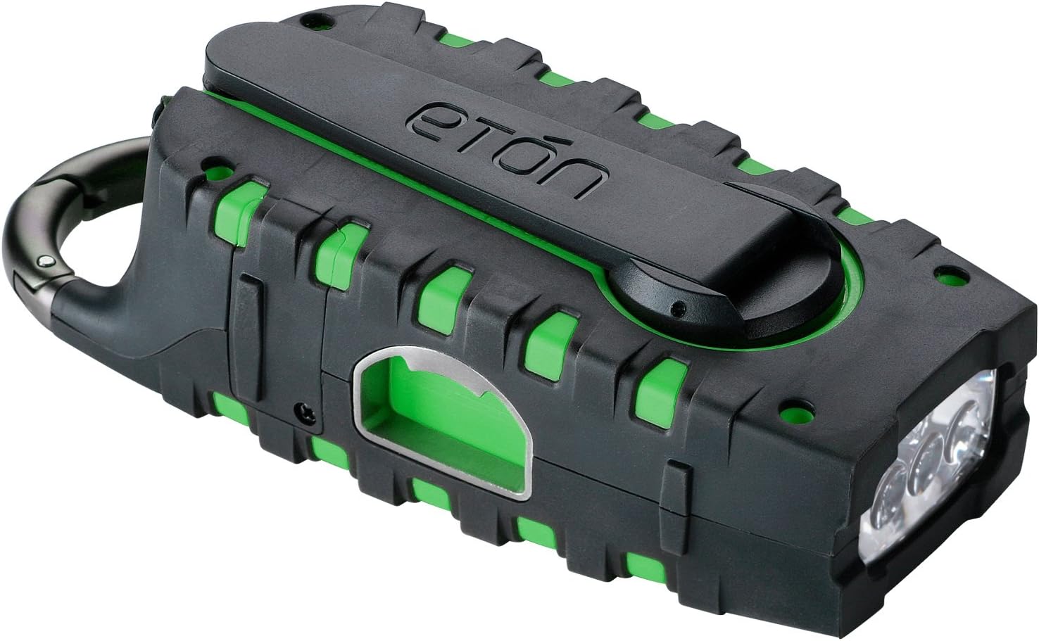 Etón SCORPION Rugged, Portable Multi-Purpose Digital Radio with Crank Power Back-up and Weather Alerts - Green, NSP100GR