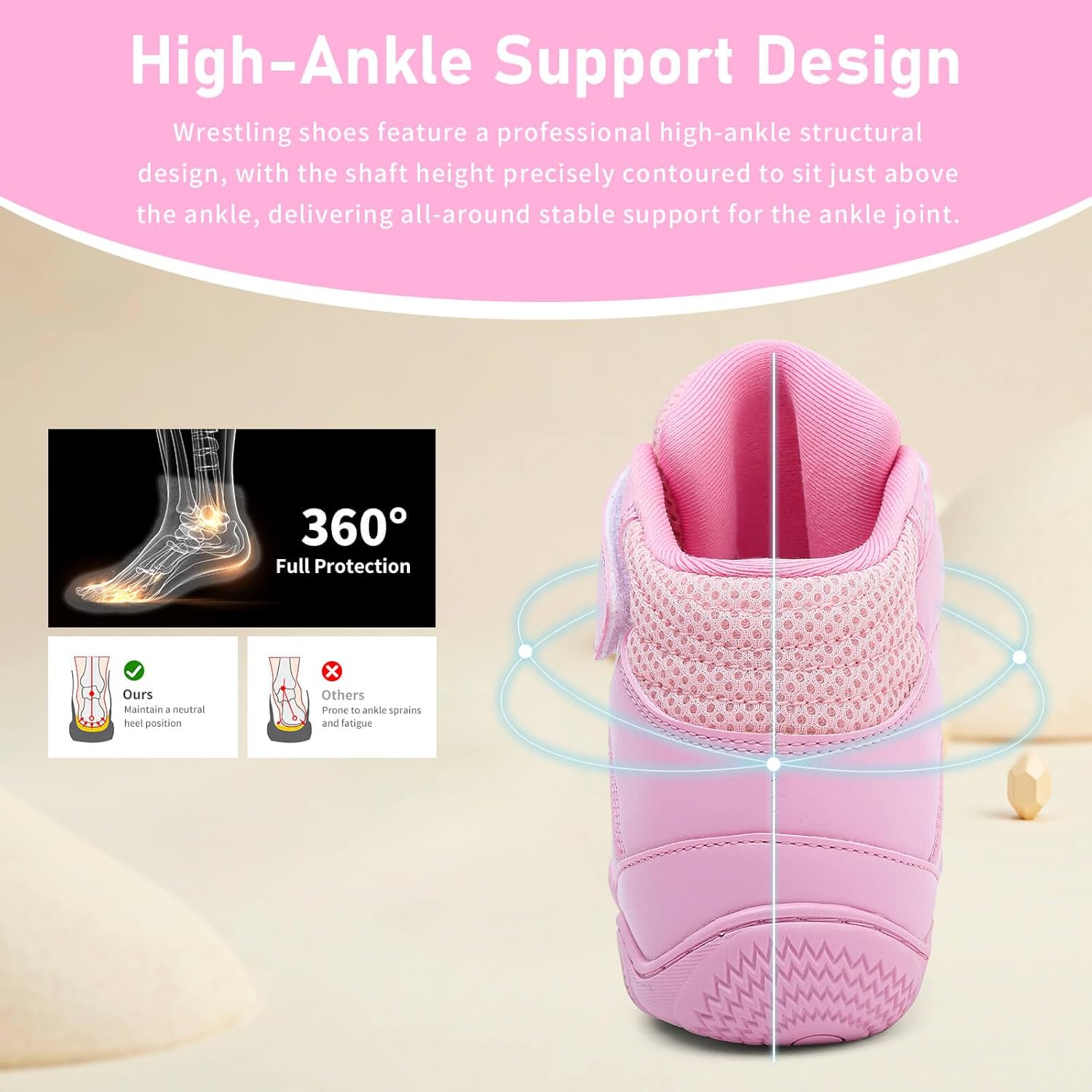 Kids Wrestling Shoes Youth Boys Girls Youth Boxing Shoe Barefoot Hiking Boots Lightweight Breathable Zero Drop Non Slip - Image 2