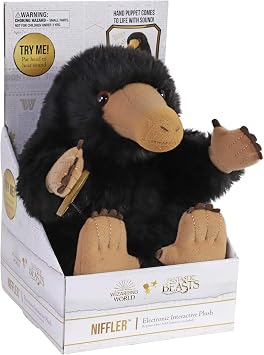 The Noble Collection Wizarding World Fantastic Beasts Nifflera Electronic Interactive Plush Puppet