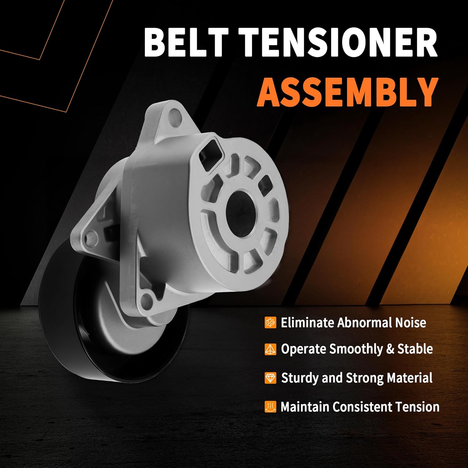 Serpentine Belt Tensioner Kit Compatible with Nissan Rogue 2008-2013, Rogue Select 2014-2015 - 2.5L L4 DOHC, Replace 90k-38284