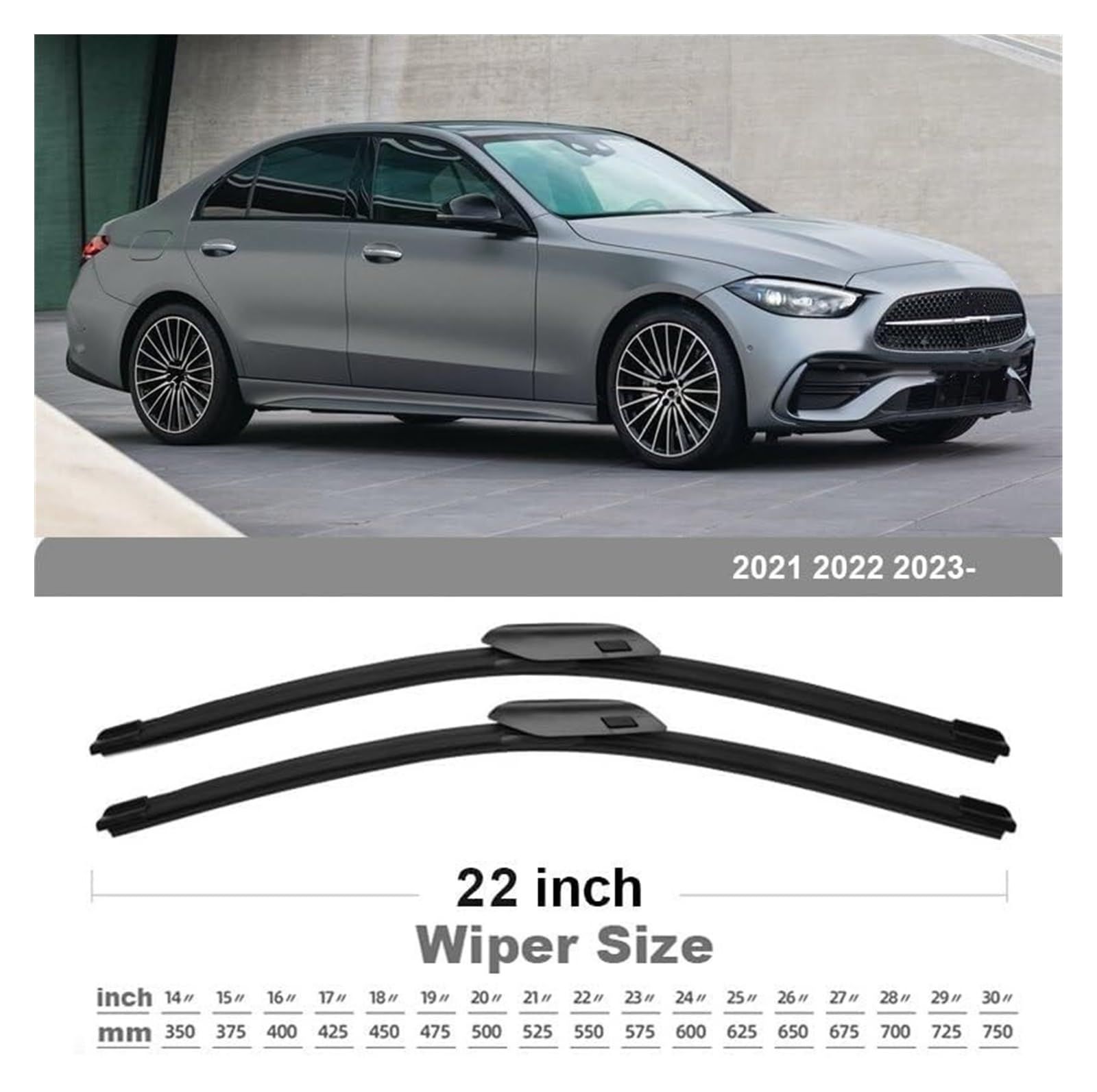 Auto Limpiaparabrisas Escobillas Limpiaparabrisas Para Benz Clase C W206 S206 2021 2022 2023 C180 C200 C220d C300d C300 C400 E