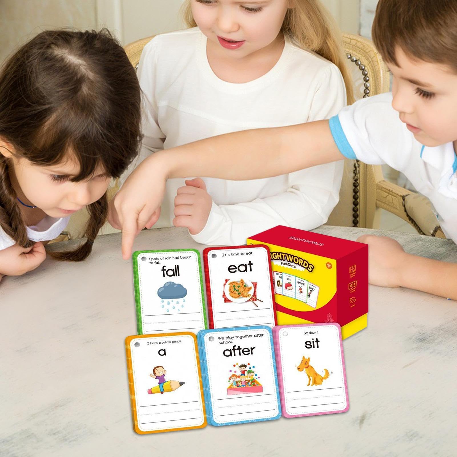 Schede di parole frequenti per bambini, materiali per lo sviluppo