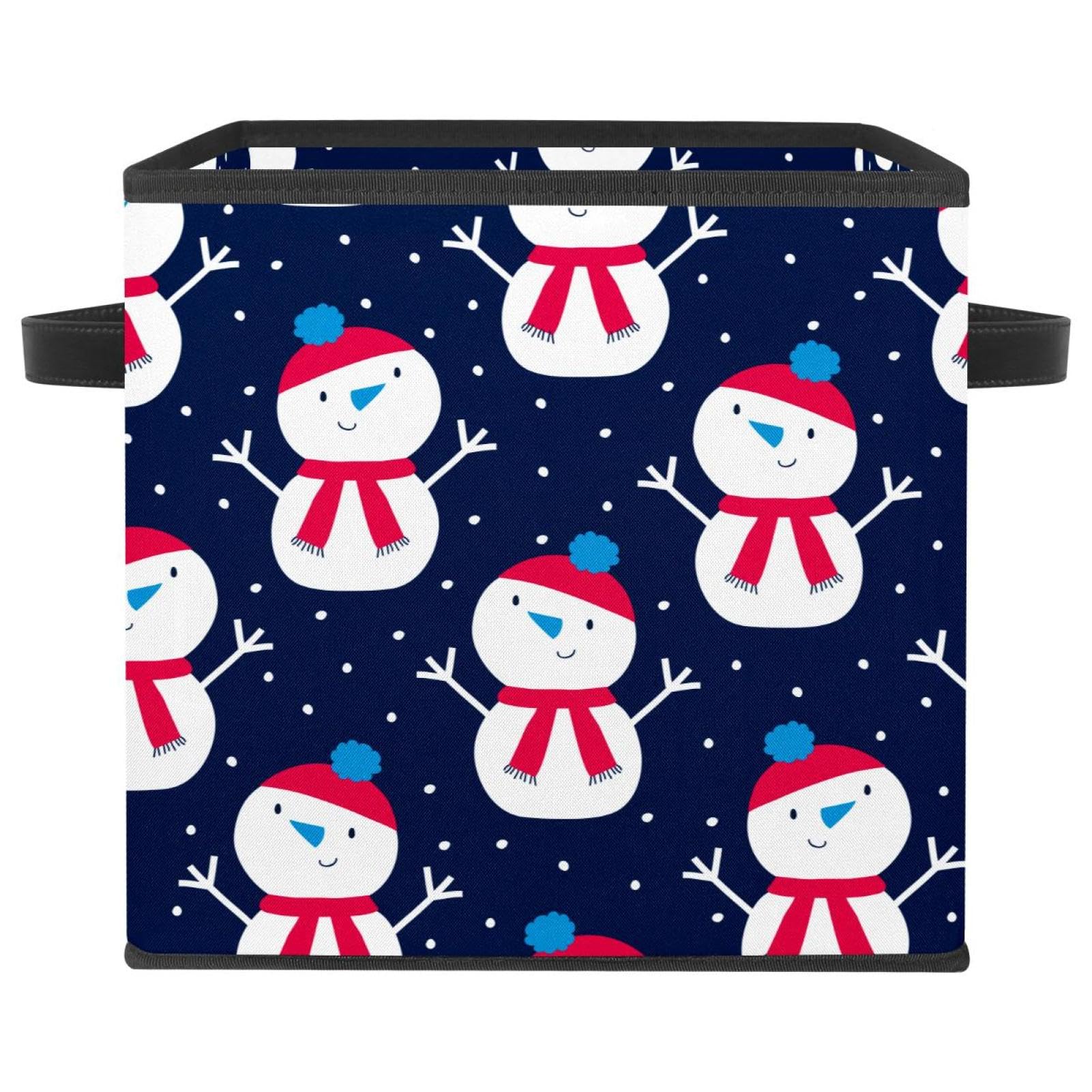 Boîte de rangement de Noël en tissu motif festif cadeau utile pour la maison