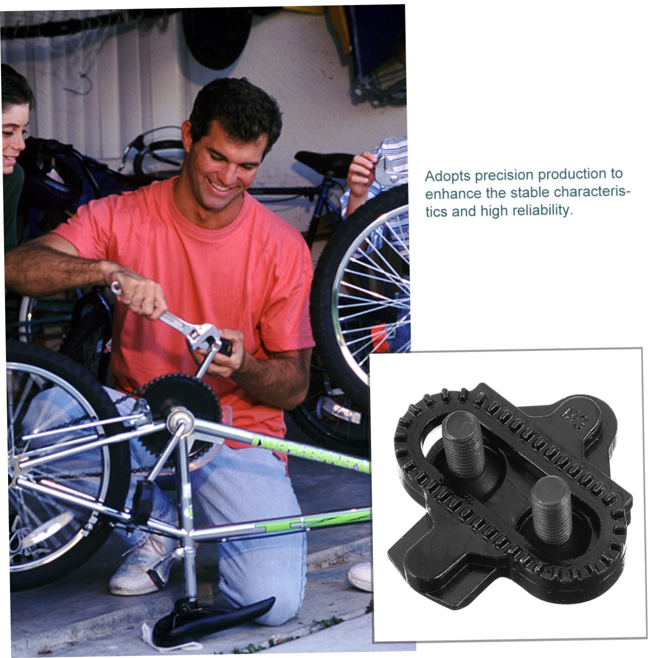 BESPORTBLE 2 Paia Di Tacchette Per Pedali Autobloccanti Per Ciclismo Robuste Tacchette Per Pedali Da Bici Per Strada E Montagna