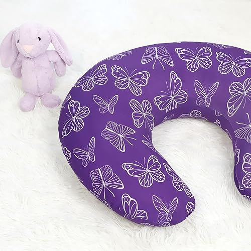 Miniatura 8 de Funda de almohada de lactancia, funda de almohada floral para lactancia materna para bebés, niñas y niños, funda de almohada elástica suave para