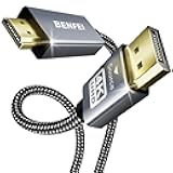 BENFEI 4K DisplayPort to HDMI 6 Feet Cable[Aluminum Shell, Nylon Braided], Uni-Directional DP 1.2 Computer to HDMI 1.4 Screen Cable Compatible with HP, ThinkPad, AMD, NVIDIA, Desktop and More