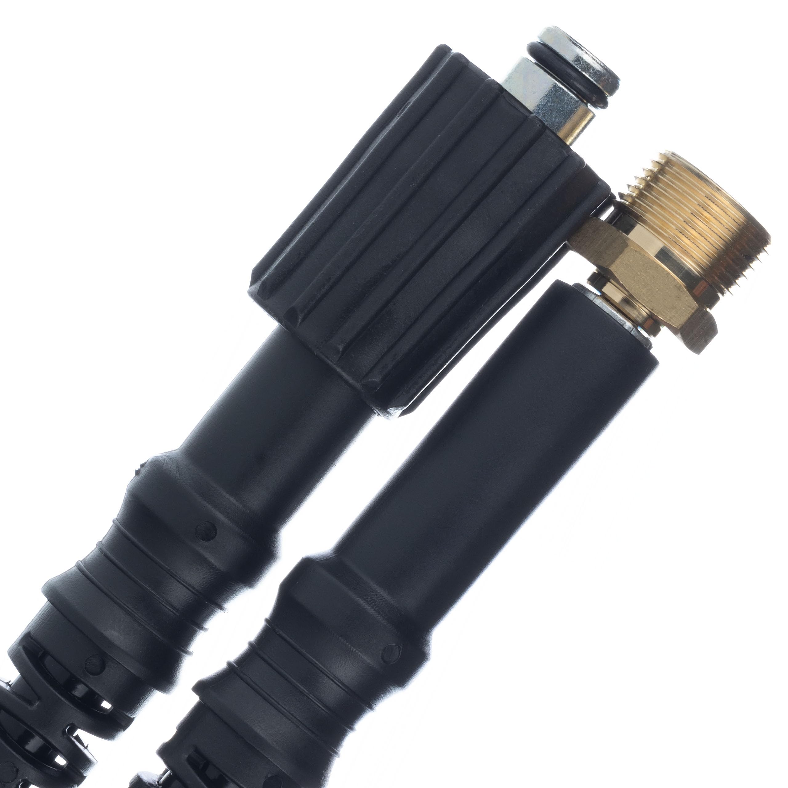 Rosfix Manguera de alta presión 15 m M22-M22 – Nylon reforzado, 200 bar, 60 °C, PVC antidesgaste | Repuesto para hidrolimpiadora compatible | Extensión flexible lavado